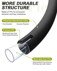 Doorich Garden Hose showing flexible TPU material
