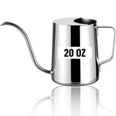 Doseno Indoor Watering Can front view in stainless steel