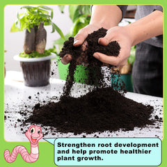 Doter Worm Castings Organic Fertilizer 1.1LB packaging details