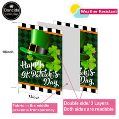 Double-sided garden flags in multicolor, 12.5x18 inches