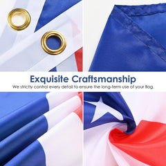 Double-stitched edge detail of AhfuLife Australia Flag