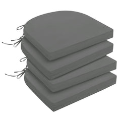 downluxe Outdoor Chair Cushion front view in dark grey