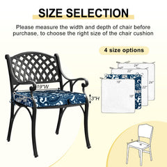 downluxe Outdoor Chair Cushion side view showing thickness
