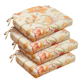 downluxe outdoor chair cushions set of 4 in Eva Floral design