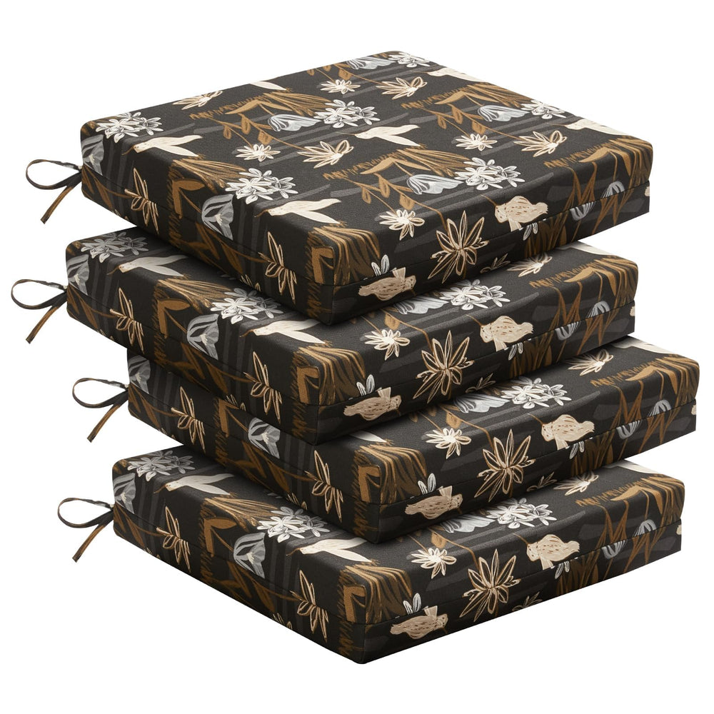 downluxe Outdoor Chair Cushions Set of 4 in Nightbird colour
