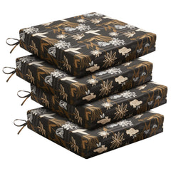 downluxe Outdoor Chair Cushions Set of 4 in Nightbird colour