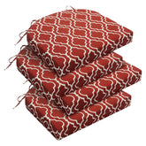 downluxe outdoor chair cushions set of 4 in red gourd
