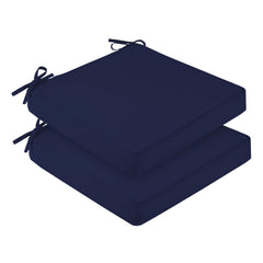 downluxe waterproof outdoor chair cushion navy front view