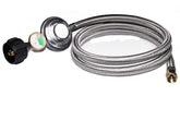 DOZYANT 5 Feet Propane Regulator Hose front view with gauge