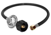 DOZYANT propane regulator and hose 2 feet front view