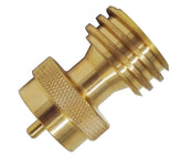 DOZYANT Propane Tank Adapter front view showing solid brass construction