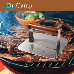 Dr.Camp burger press with real wood handle