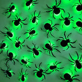 DR.DUDU Halloween Wall Decor Light Up Spiders pack front view