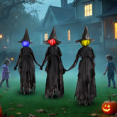 DR.DUDU Halloween Witch Stakes 72 inch tall black decoration