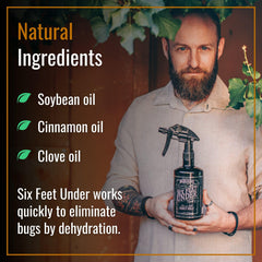 Dr. Killigan's bug spray application in a kitchen