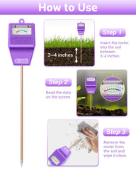 Dr.meter Soil Moisture Meter with reading scale visible