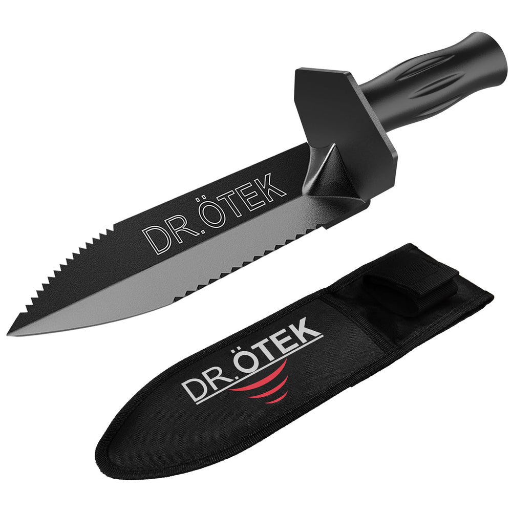 DR.ÖTEK Heavy Duty Metal Detecting Shovel with sheath front view