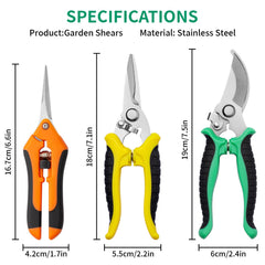 Drametic+ Garden Pruning Shears set displayed on a garden table