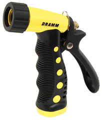 Dramm ColorStorm Pistol Spray Nozzle front view in yellow
