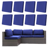 DREAHOTEXTIL 8Pcs Outdoor Cushion Covers in Lake Blue front view