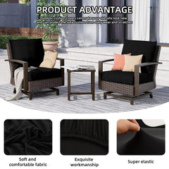 DREAHOTEXTIL cushion covers displayed on patio furniture