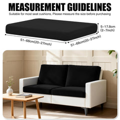 DREAHOTEXTIL Outdoor Cushion Covers 4Pcs Black side view