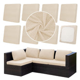 DREAHOTEXTIL Outdoor Cushion Covers 8 Pcs in Mustard Yellow