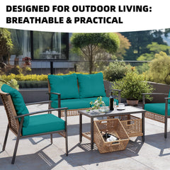 DREAHOTEXTIL Outdoor Cushion Covers 8Pcs packaging