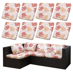 DREAHOTEXTIL Outdoor Cushion Covers 8Pcs Red Maple front view