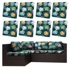 DREAHOTEXTIL outdoor cushion covers in Green Charm, front view