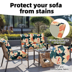 DREAHOTEXTIL Outdoor Cushion Covers Sunflower detailed texture