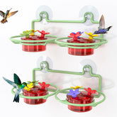 Dreamdrawer Hummingbird Feeder front view with green containers