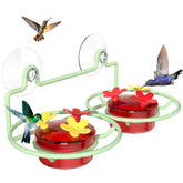 Dreamdrawer Window Hummingbird Feeder front view with metal base