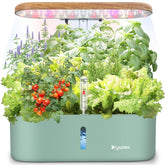 DRYADES Hydroponics Growing System front view with LED light