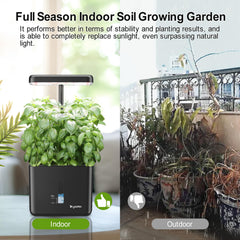 DRYADES Indoor Garden System in a kitchen setting with herbs