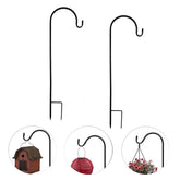 Dualshine 35 inch shepherd hook front view with hanging flowers