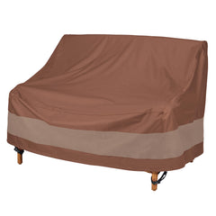 Duck Covers Ultimate Patio Sofa Cover in mocha cappuccino front view
