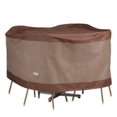 Duck Covers Ultimate Waterproof Outdoor Table & Chair Set Cover in Mocha Cappuccino
