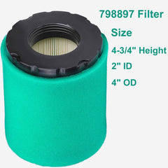 DUCTAIL air filter dimensions illustration