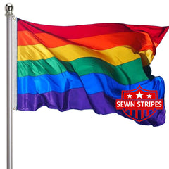 ducuh Rainbow Pride Flag 3x5 front view with vibrant colors