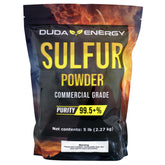 Duda Energy 5 lb Sulfur Powder in resealable bag, yellow powder