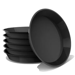 DUNPUTE 16 Inch black plant saucer top view