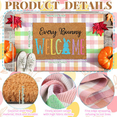 Duraaamo Easter mats set on front porch