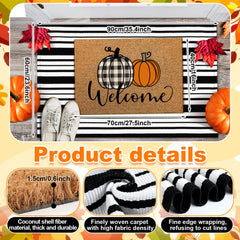 Duraaamo Fall Doormat Set displayed on a porch