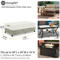 Durable Oxford fabric of LSongSKY Coffee Table Cover