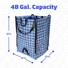 DURASACK bag filled with yard waste showing durability
