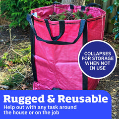 DURASACK Heavy Duty Yard Bags collapsed for storage