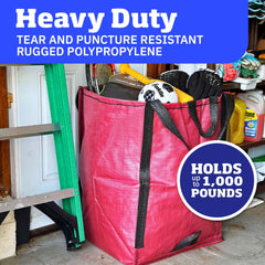 DURASACK Heavy Duty Yard Bags red model side view