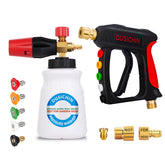 DUSICHIN Foam Cannon Pressure Washer Gun front view with nozzle