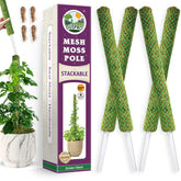 Duspro 22-inch green stackable moss pole front view